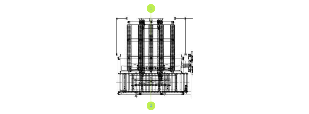 Stacker -De-stacker for off road wheels